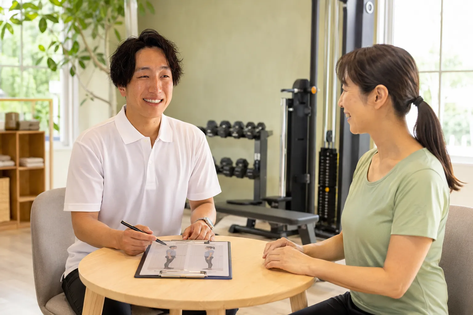 稲村トレーナーによるヒアリングのイメージ